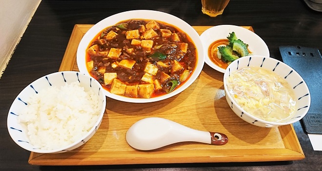 広東名菜 紅茶の麻婆豆腐ランチ
